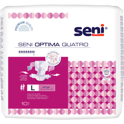 SENI Optima Quatro Change complet Ceinture Large - 10pc