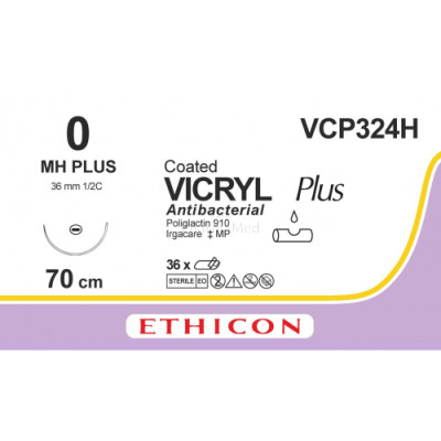 VICRYL PLUS 0 VCP324H MH 70cm - 36fils
