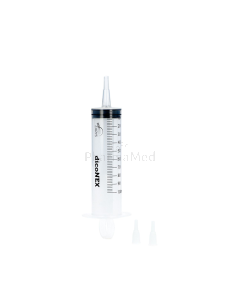Seringues ZARYS dicoNEX 100ml avec embout cath + luer - 25pc