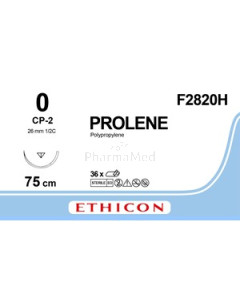 PROLENE USP0 F2820H CP-2 75cm Blauw - 36draden
