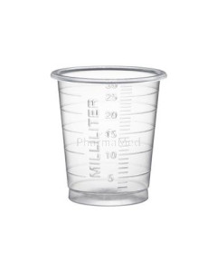 Godets hauts & étroits 30ml - transparent - 80pc
