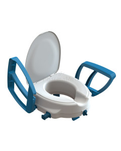 Rehausse wc standard CAPRI avec accoudoirs & couvercle - 1pc