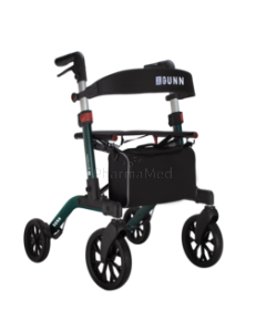 Rollator BROOKLYN Zwart - 4 wielen - dubbel opvouwbaar