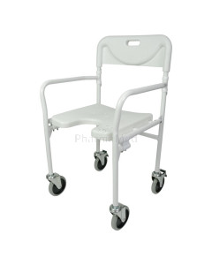 Chaise de douche TOBAGO à roulettes - Max 110kg