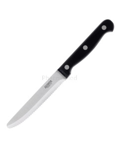 Couteaux à Steak Arrondis Olympia Noirs - Lot de 12