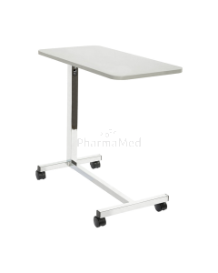 Teqler Table de lit à roulettes, réglable en hauteur