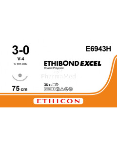 ETHIBOND EXCEL 3/0 E6943H V-4 75cm - 36fils