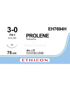 ETHICON PROLENE 3/0 bl FS-1 EH7694H 75cm - 36draden