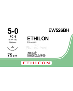 ETHILON 5/0 Black PC-3 75cm EW526BH 36 draden