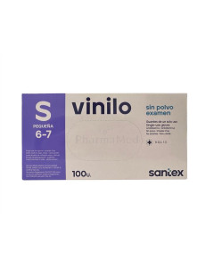 Gants Vinyl SANTEX non poudrés - S - 100pc