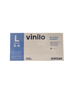 Gants Vinyl SANTEX non poudrés L - 100pc