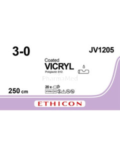 VICRYL 3/0 Coated JV1205 250cm - 20 fils