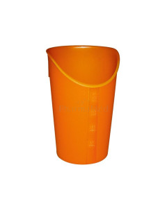 Gobelet avec découpe pour le nez 237ml Orange - 1pc