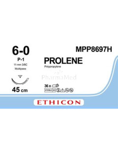 ETHICON PROLENE 6/0 MPP8697H 45cm Bleu - 36fils