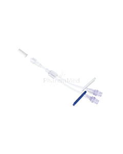 Valve sans aiguille double ligne + extension 3.0x4.0mm 15cm - 50pc