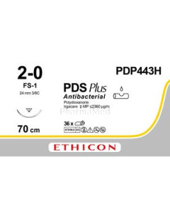 ETICON PDS+ II 2/0 PDP443H FS-1 3/8 - 36fils