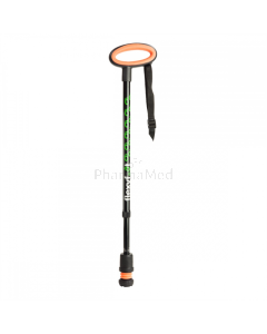 Canne FLEXYFOOT poignée ovale noir - 1pc