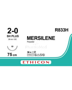 MERSILENE 2/0 R833H Groen 1xSH PLUS 75cm - 36draden