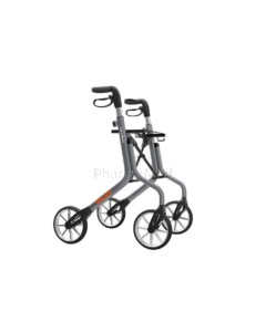 Rollator Let's Move grijs - 4 wielen - 1st