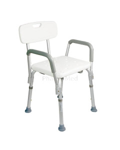 Chaise de douche réglable HIVA + accoudoirs