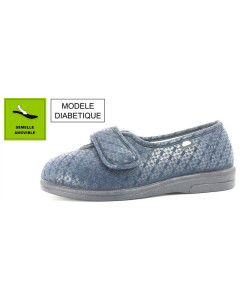 Diabetische pantoffels SAND ARLEQUIN Blauw 37