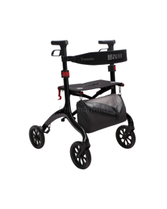 Rollator Toronto Carbon zwart - 4 wielen