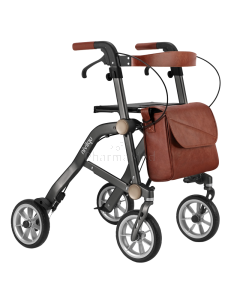 Rollator MOBIO TRIVE Gris 4 roues pliable
