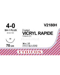 VICRYL RAPID 4/0 Coated V2180H SH-1 Plus 70cm - 36fils