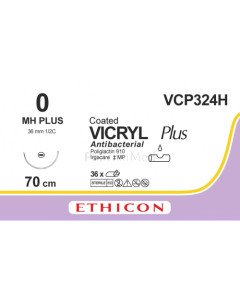 VICRYL PLUS 0 VCP324H MH 70cm - 36fils