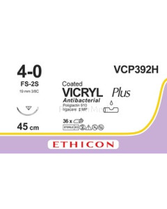 VICRYL+ USP4/0 VCP392H FS-2 45cm - 36draden