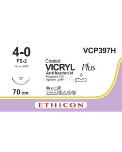 VICRYL+ USP4/0VCP397H FS-2 19mm 70cm - 36fils