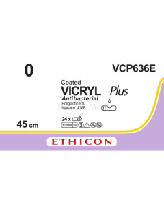 VICRYL PLUS 0 VCP636E 45cm - 24draden