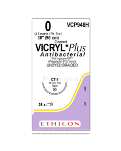 VICRYL PLUS 0 VCP946H CT-1 36mm 90cm - 36 draden