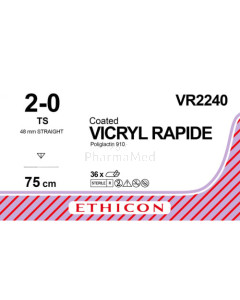 VICRYL RAPID 2/0 VR2240 TS 75cm - 36draden
