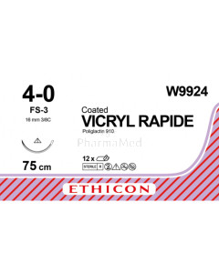 VICRYL RAPID 4/0 W9924 FS-3 75cm - 12fils