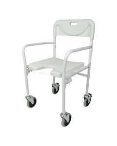 Chaise de douche TOBAGO à roulettes - Max 110kg
