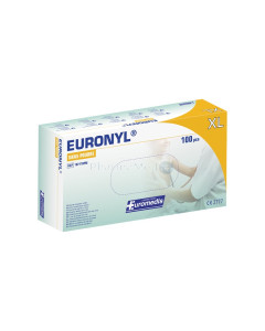 EURONYL Vinyl handschoenen poedervrij XL - 100st