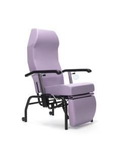Geriatrische fauteuil NORMANDIE met 4 wielen – lavendel - 1st