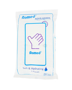 Gant de toilette Jetable Humide ROMED - 8pc