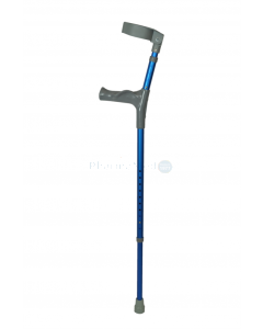 Elleboogkruk dubbel verstelbaar blauw metallic - 2st