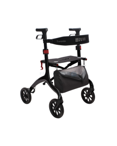 Rollator Toronto Carbon noir - 4 roues