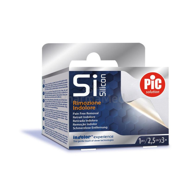 Si Silicon Sparadrap indolor - 2,5cmX3m - 1rlx