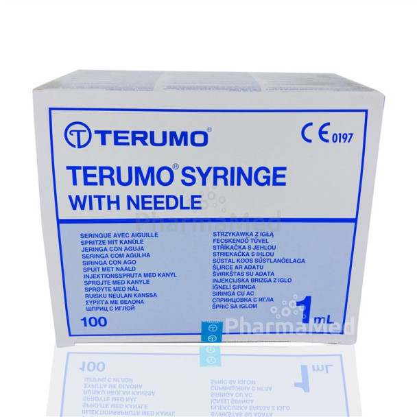 Spuiten TERUMO 1ml + 26G½ ............(100st)