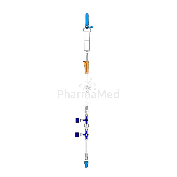 STOPAR infusieset – 2 driewegkranen – 50st