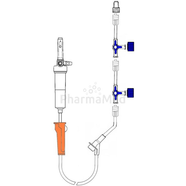 Set à perfusion Robinet Y + Filtre.... (50pc)