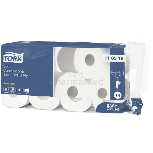 Pap. hyg. TORK PREMIUM 3plis 248cp blanc - 1rl