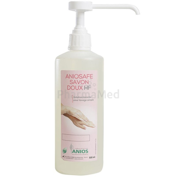 ANIOSAFE savon mains doux HF +pompe - 500ml