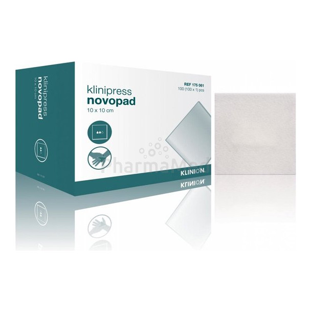 Compresses non adhérentes stériles NOVOPAD - 10x10cm - 100pc