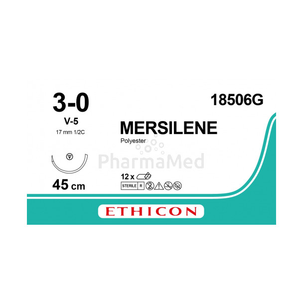 MERSILENE 3/0 18506G V-5 45cm - 12draden