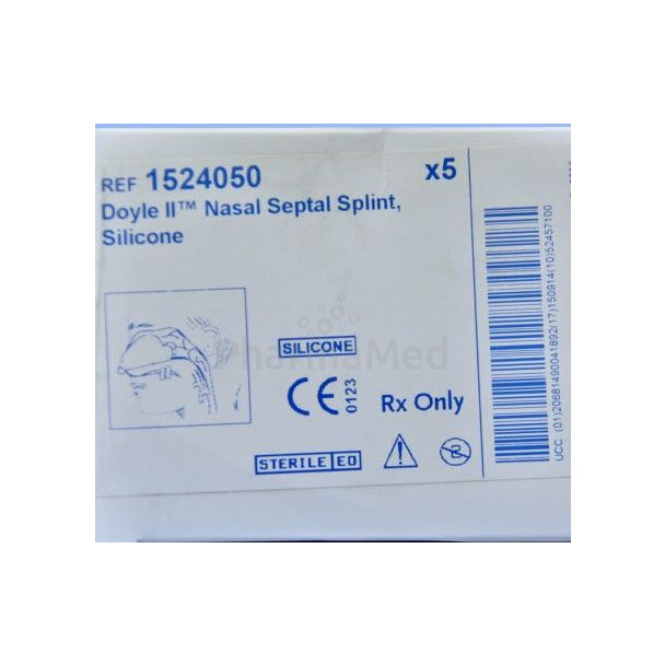 Doyle II nasal septal splint silicone - 5pc